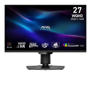 Màn hình MSI MAG 274QPF X30MV Mini-LED | 27 inch, 300Hz, VA, WQHD, 1 tỷ màu, chân CTH