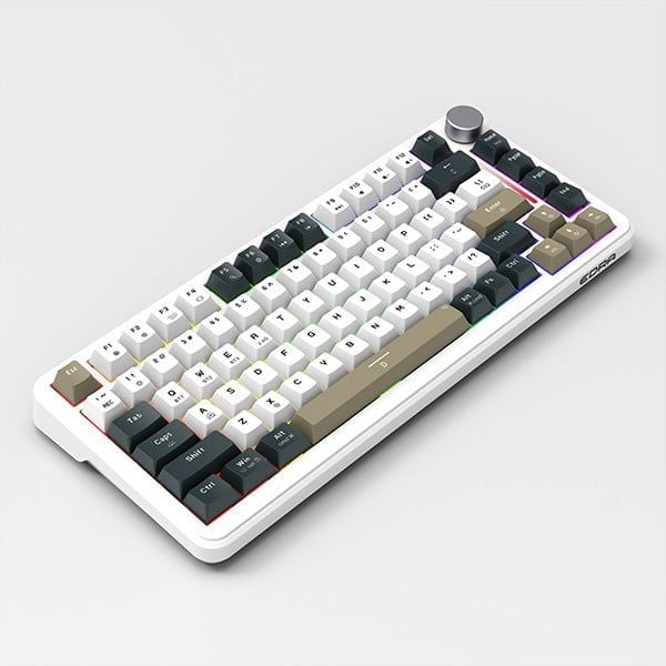 Bàn phím Gaming E-Dra EK375W White | Wireless, linear switch - Ảnh 2