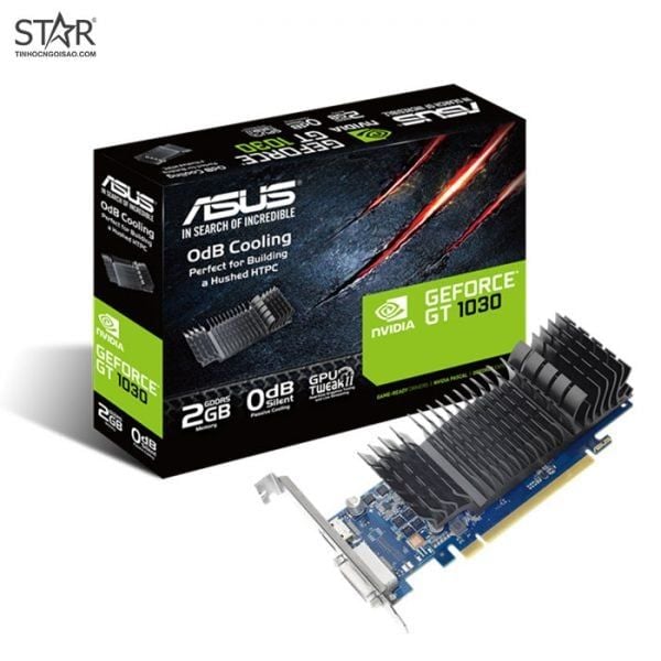 Card màn hình ASUS GT 1030 2GB GDDR5 Silent BRK (GT 1030-SL-2GB-BRK) - Ảnh 1