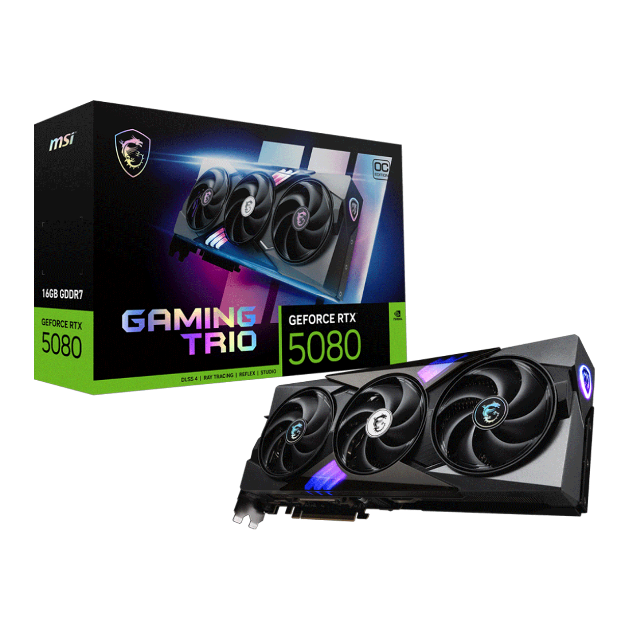 Card màn hình MSI RTX™ 5080 16G GAMING TRIO OC - Ảnh 1