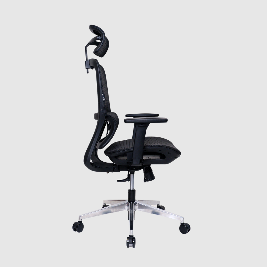 Ghế Công Thái Học GAMI LUM2 | Màu Đen | Chân Xoay, Tay 3D, Trượt mâm | Model: LUM2-Q303L-3D-BLACK - Ảnh 3