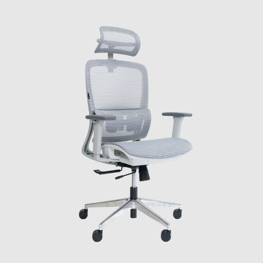 Ghế Công Thái Học GAMI LUM2 | Màu Xám | Chân Xoay, Tay 2D | Model: LUM2-Q303L-2D-GRAY - Ảnh 4