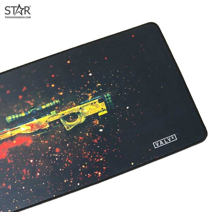 Lót chuột Valve (300*780*5mm/ Size lớn/ Trơn/ Có viền) - Ảnh 2