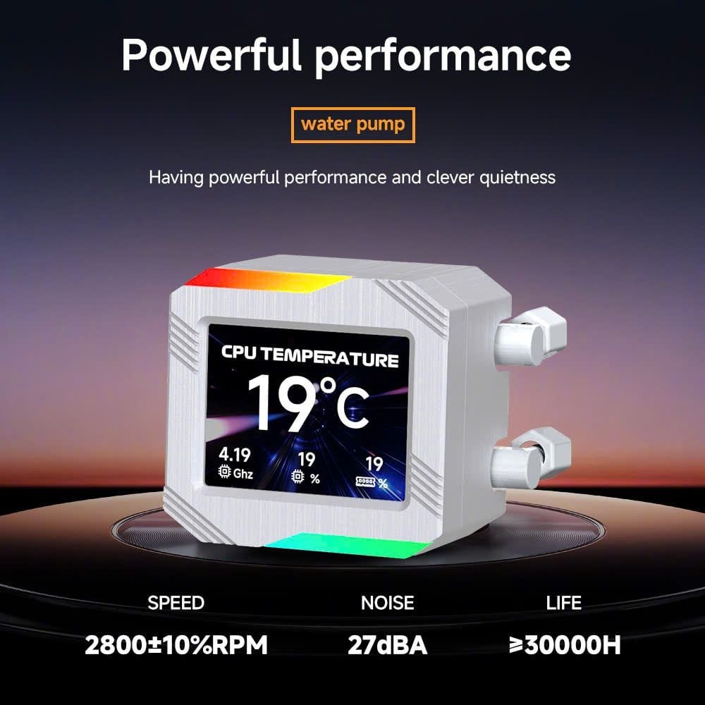 Tản nhiệt nước Leopard Astroshell 240 ARGB Digital LCD V2 - Trắng - Ảnh 4