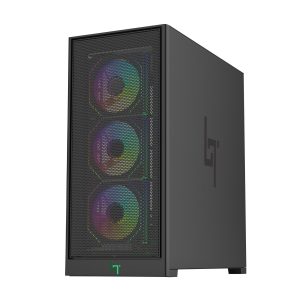 Thùng máy Gaming LinkTech Bahamut 4FA Full Atx (Kèm Sẵn 4F ARGB) (Hồ Cá)