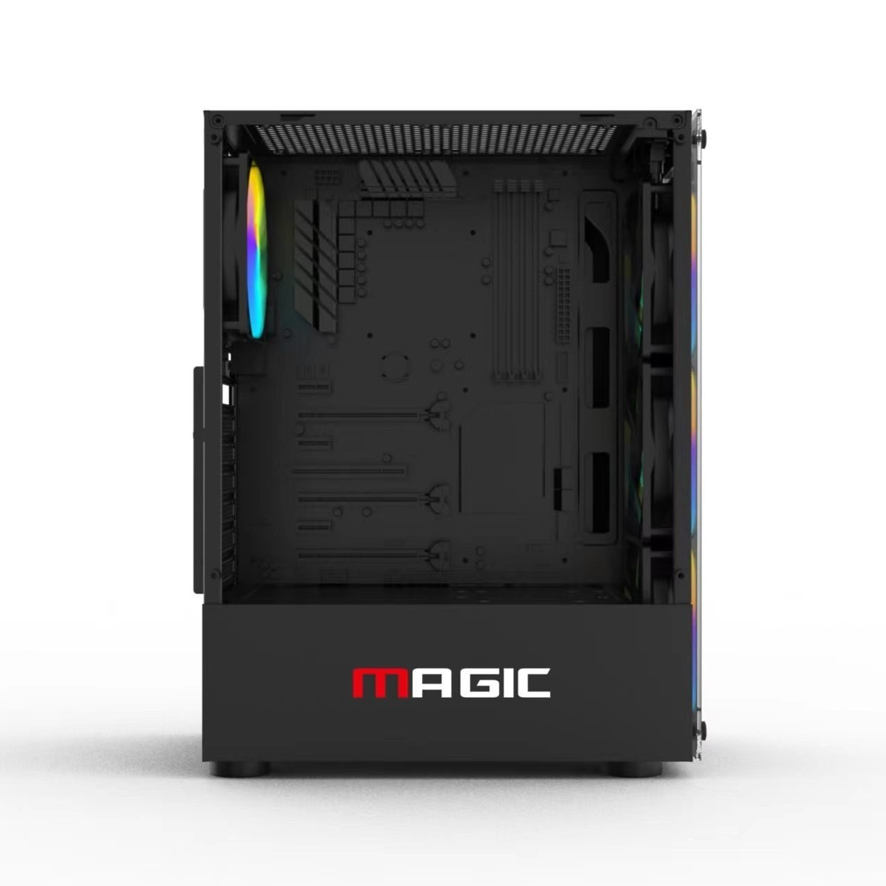 Thùng máy MAGIC GM-03 Black | Sẵn 4 fan RGB - Ảnh 3