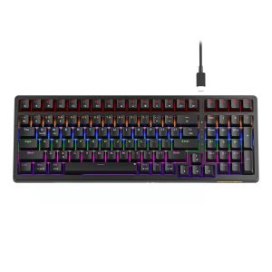 Bàn phím cơ Gaming Newmen GM328 | Black, red switch