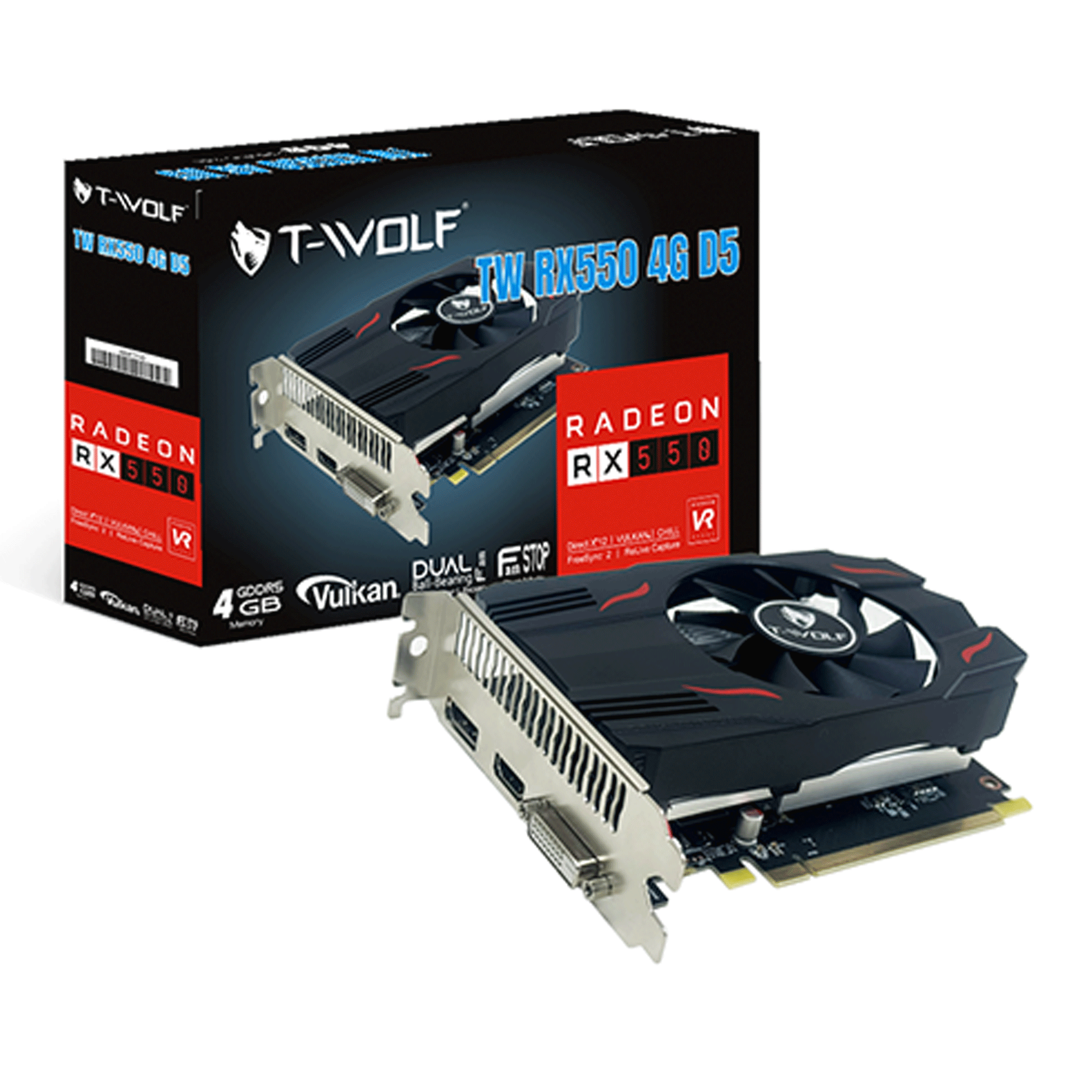 Card màn hình (Amd) Tw-Rx550 4G D5 Dual - Ảnh 1