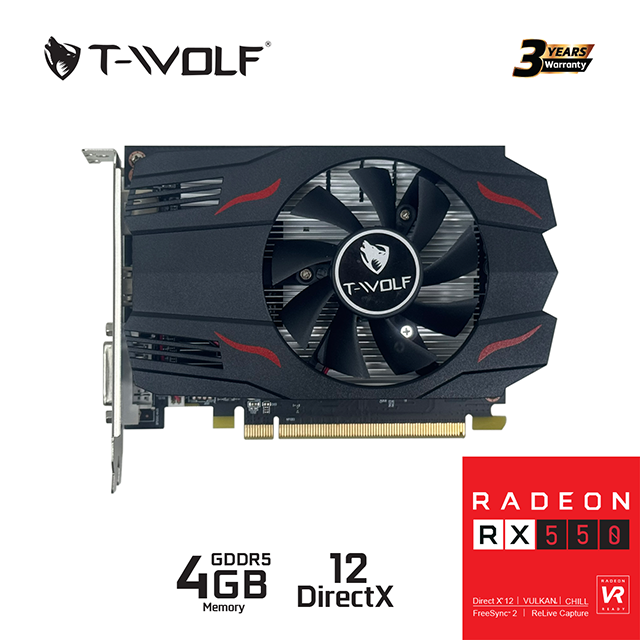 Card màn hình (Amd) Tw-Rx550 4G D5 Dual - Ảnh 3