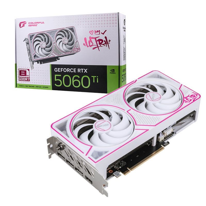 Card màn hình Colorful iGame GeForce RTX 5060 Ti Ultra W DUO OC 8GB-V - Ảnh 1