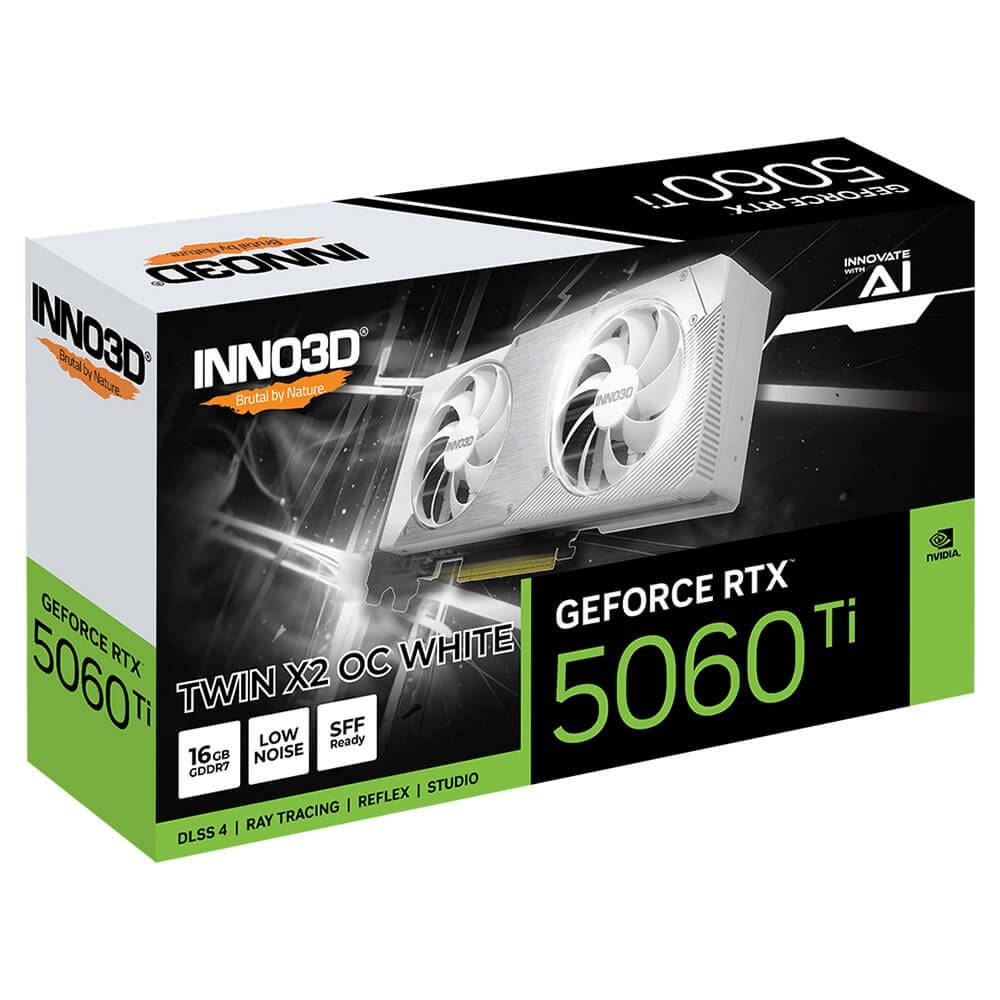 Card màn hình INNO3D RTX 5060 Ti Twin X2 OC WHITE 16GB - Ảnh 3