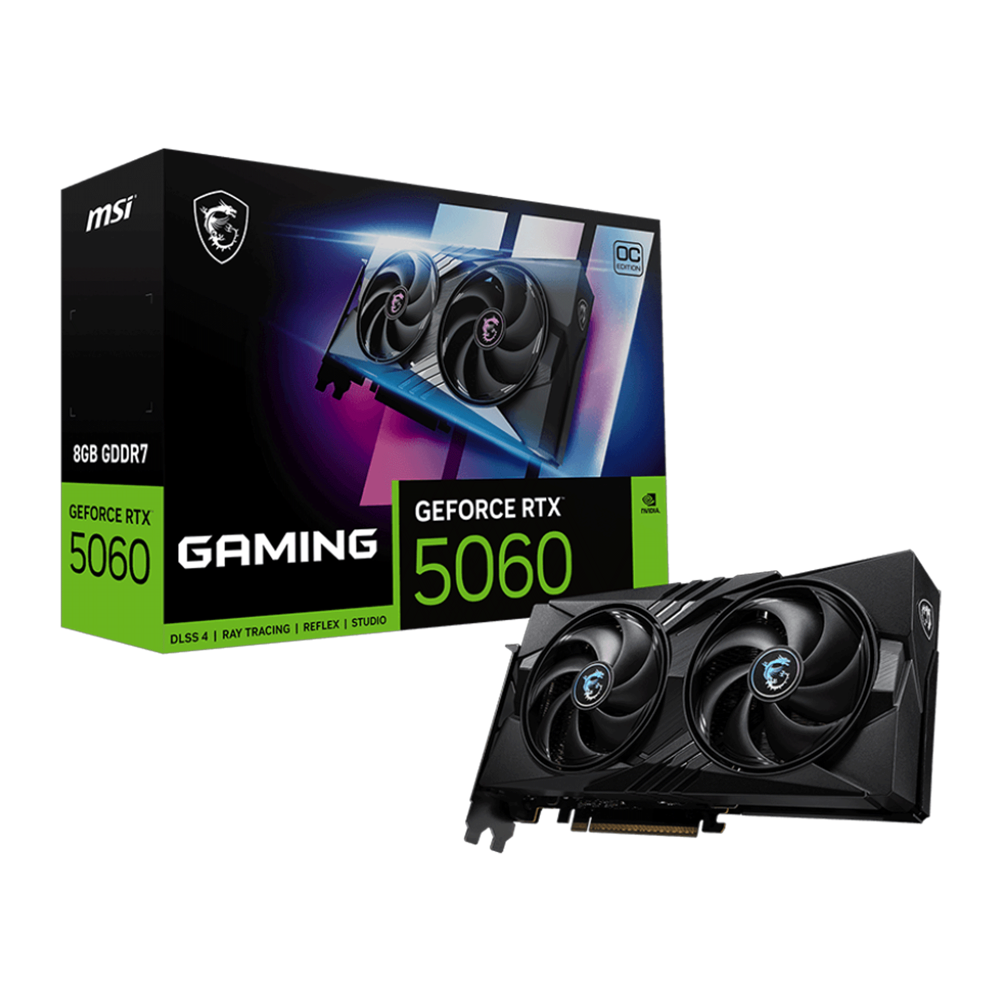 Card màn hình MSI GeForce RTX™ 5060 8G GAMING OC - Ảnh 1