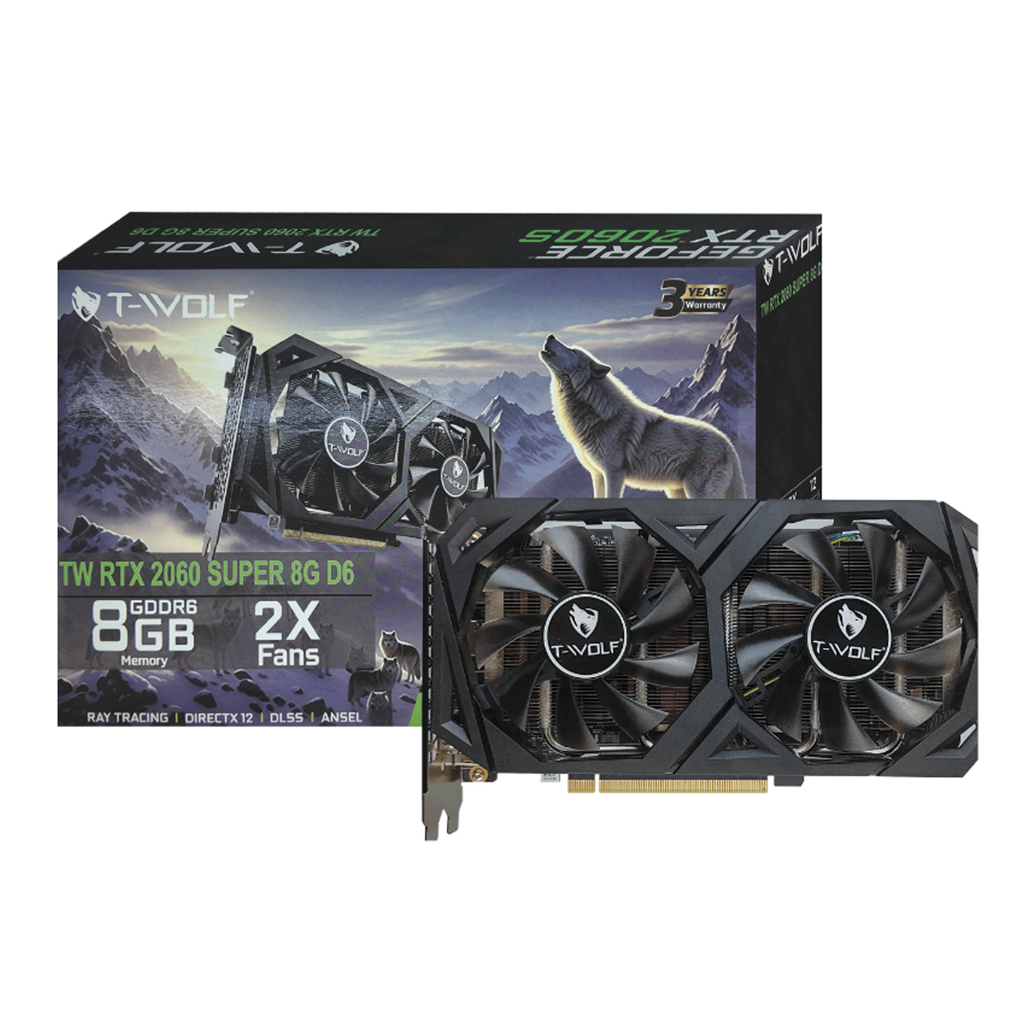 Card màn hình T-Wolf RTX 2060 Super 8GB DDR6 - Ảnh 1