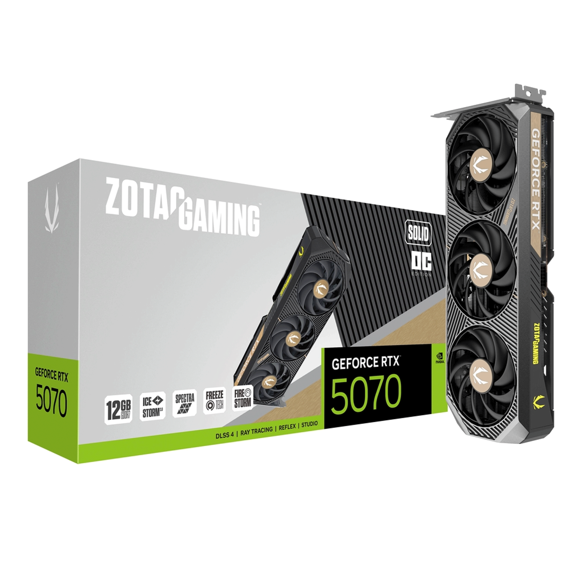 Card màn hình ZOTAC GAMING RTX 5070 SOLID OC - Ảnh 1