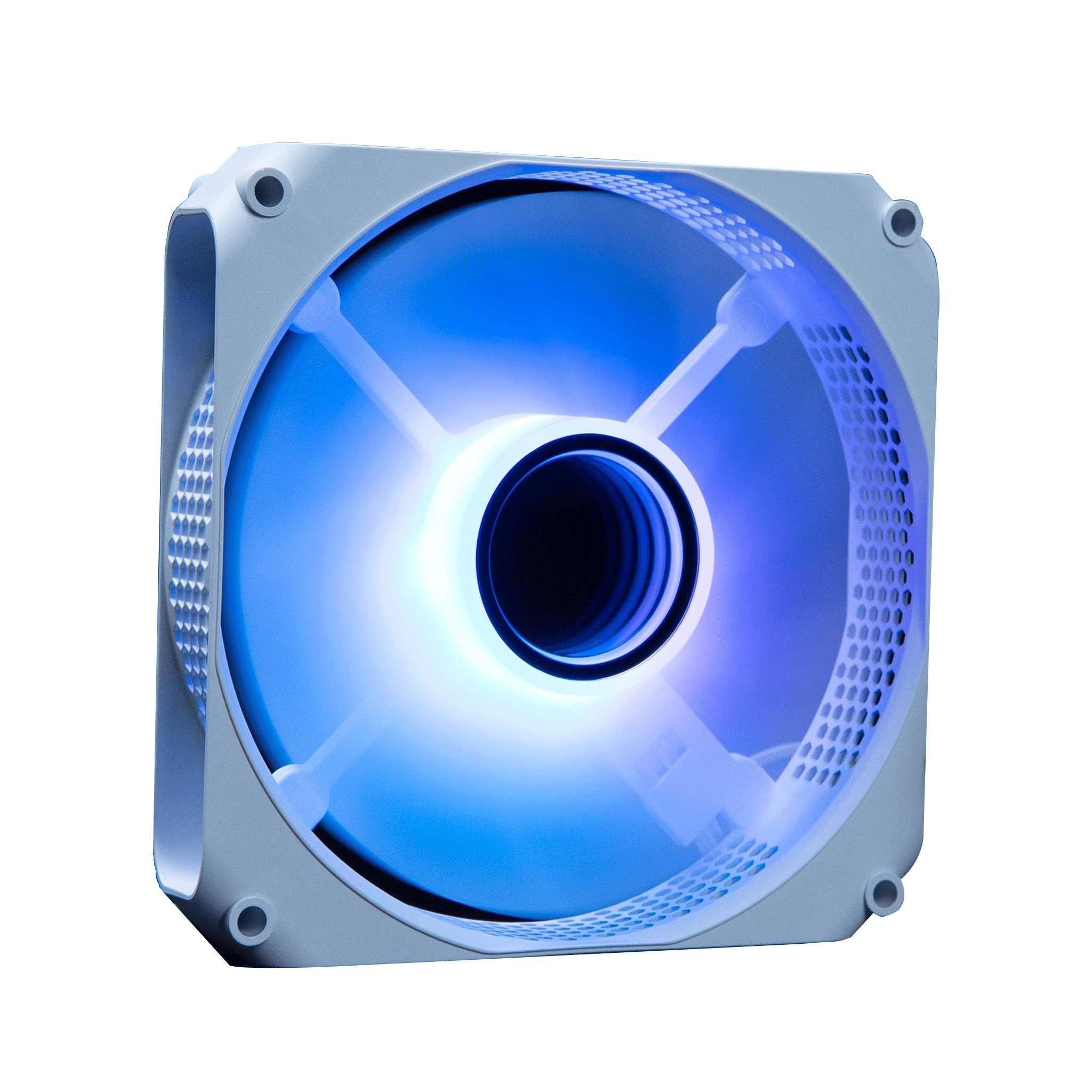 Fan case Leopard F6 Auto - Trắng | LED đổi màu, không cần hub - Ảnh 1