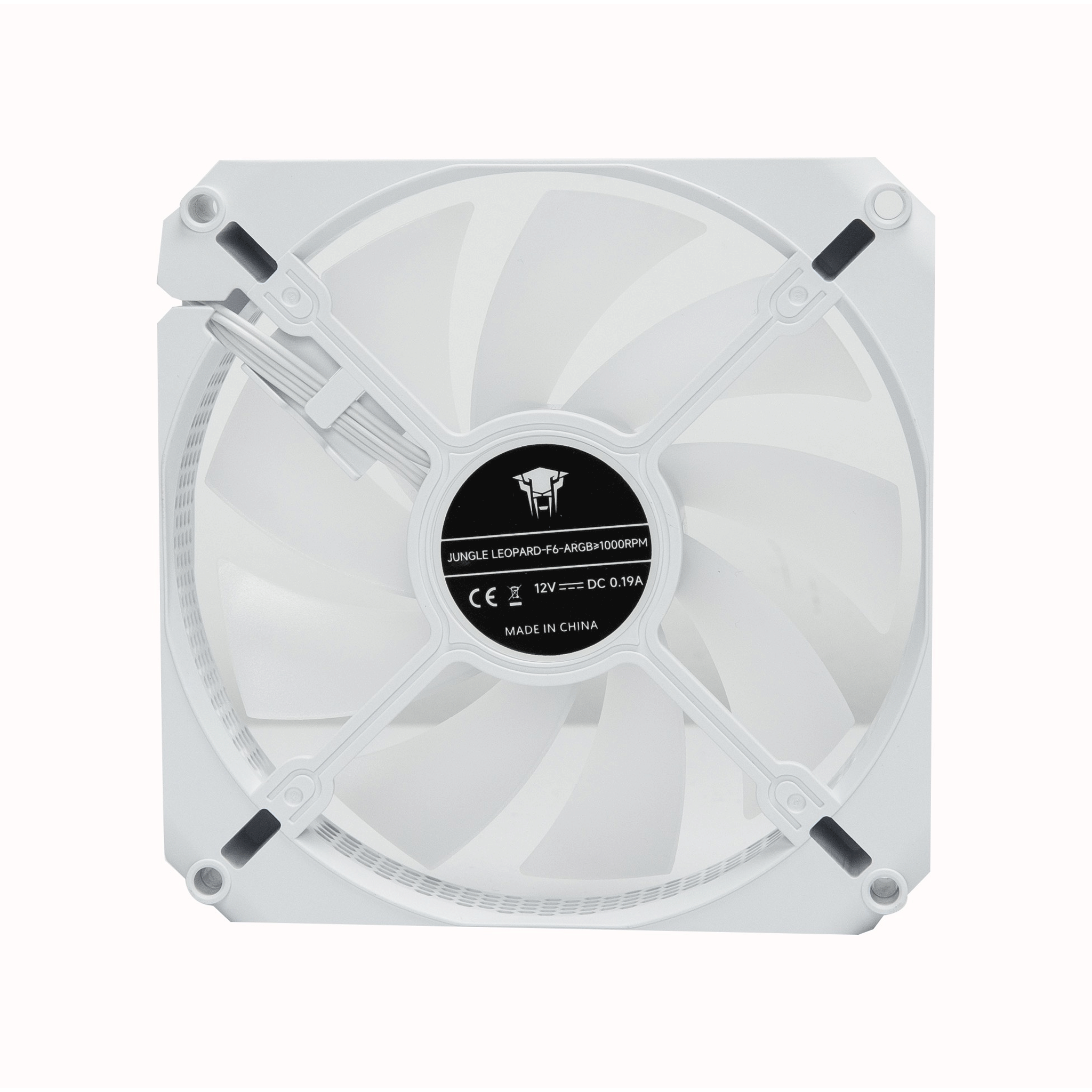 Fan case Leopard F6 Auto - Trắng | LED đổi màu, không cần hub - Ảnh 2