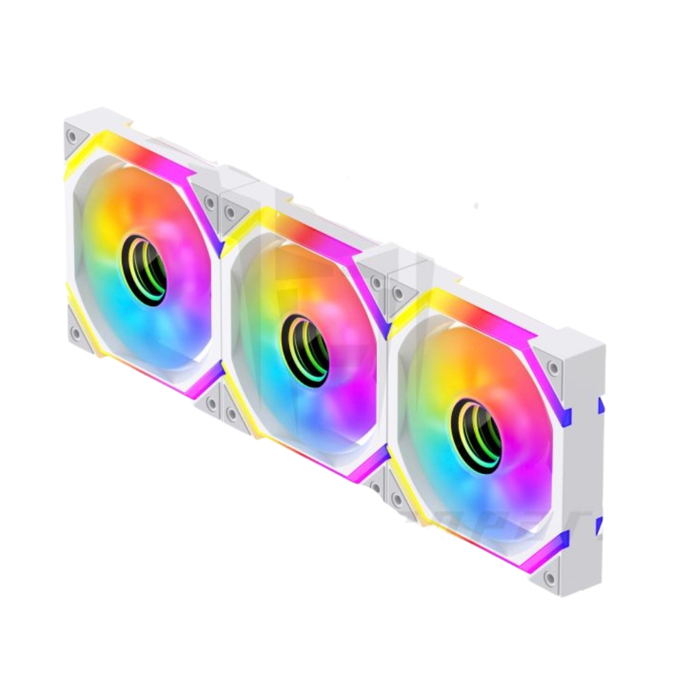 Fan Case Leopard Galaxy SE ARGB 12cm - Trắng (Sync Main) - Ảnh 2