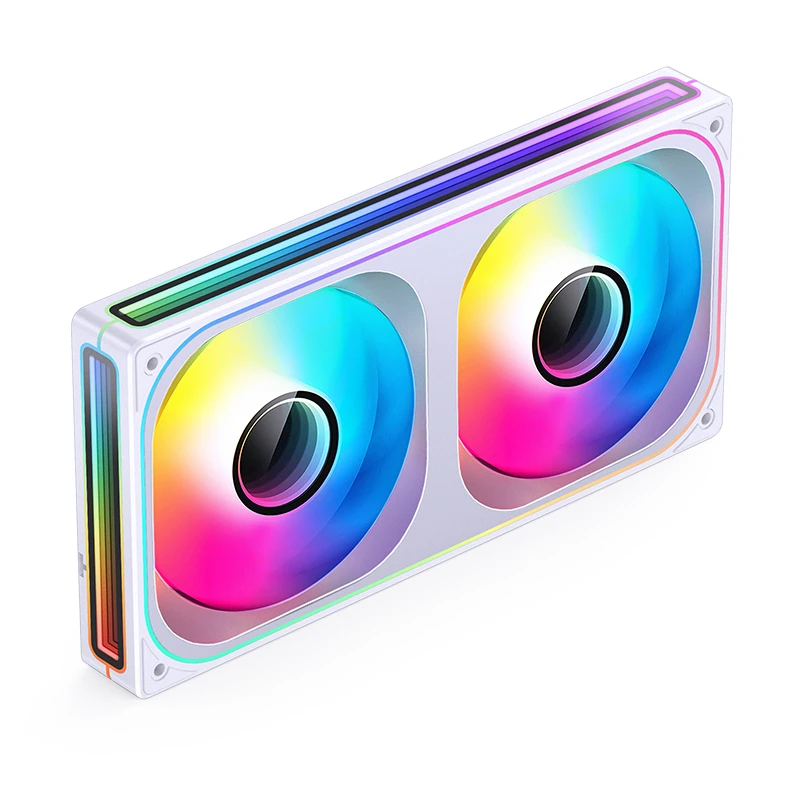 Fan Case liền khối Jonsbo ZB-240 ARGB - Trắng | Gió thuận - Ảnh 1