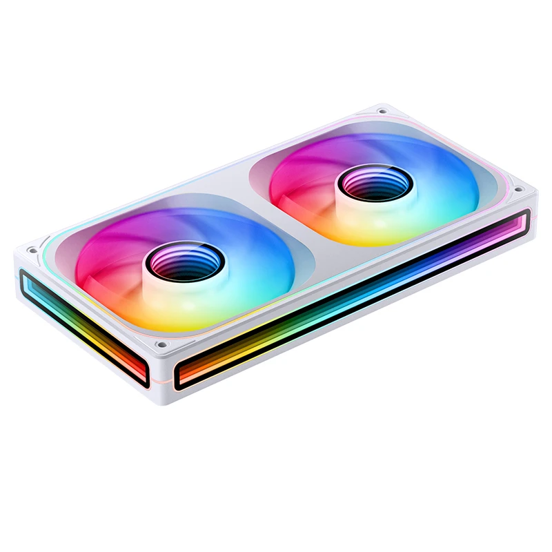 Fan Case liền khối Jonsbo ZB-240 ARGB - Trắng | Gió thuận - Ảnh 2