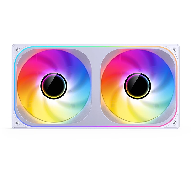 Fan Case liền khối Jonsbo ZB-240 ARGB - Trắng | Gió thuận - Ảnh 3