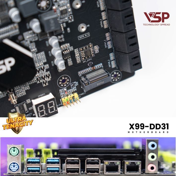 Mainboard VSP X99 DD31 - Ảnh 2