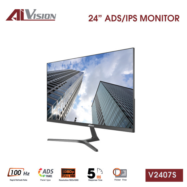 Màn hình Aivision V2407S Ver2025 | 24 inch, IPS, 100Hz, VGA,HDMI, 5ms - Ảnh 2