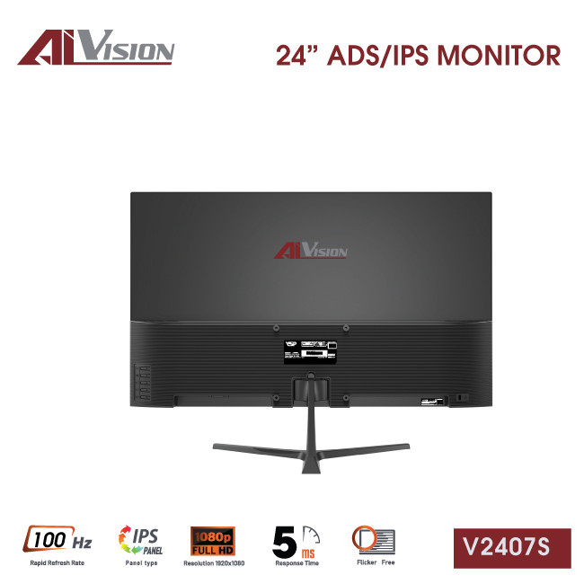 Màn hình Aivision V2407S Ver2025 | 24 inch, IPS, 100Hz, VGA,HDMI, 5ms - Ảnh 3