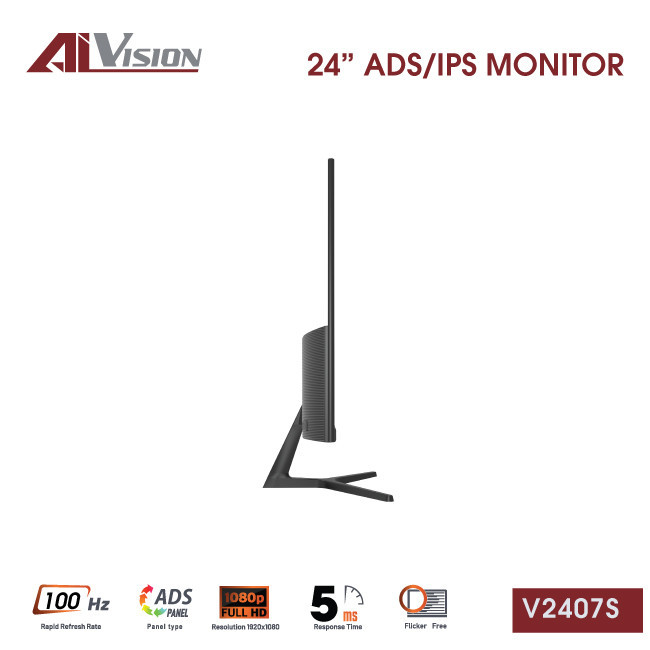 Màn hình Aivision V2407S Ver2025 | 24 inch, IPS, 100Hz, VGA,HDMI, 5ms - Ảnh 4