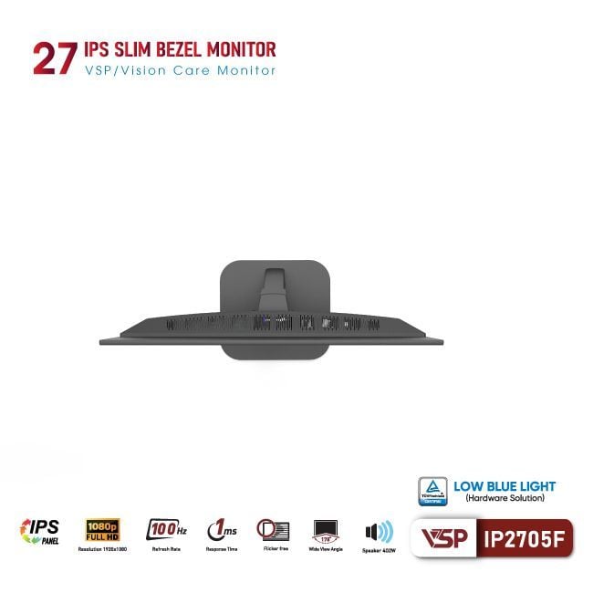 Màn hình VSP IP2705F | 27 inch, Full HD, IPS, 100Hz, 1ms, HDMI + VGA - Ảnh 2
