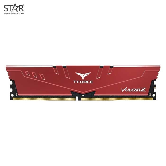 Ram DDR4 TeamGroup 8GB 3200Mhz T-Force Vulcan Z Gaming (1x 8GB) (TLZRD48G3200HC16C01) (Đỏ) - Ảnh 2