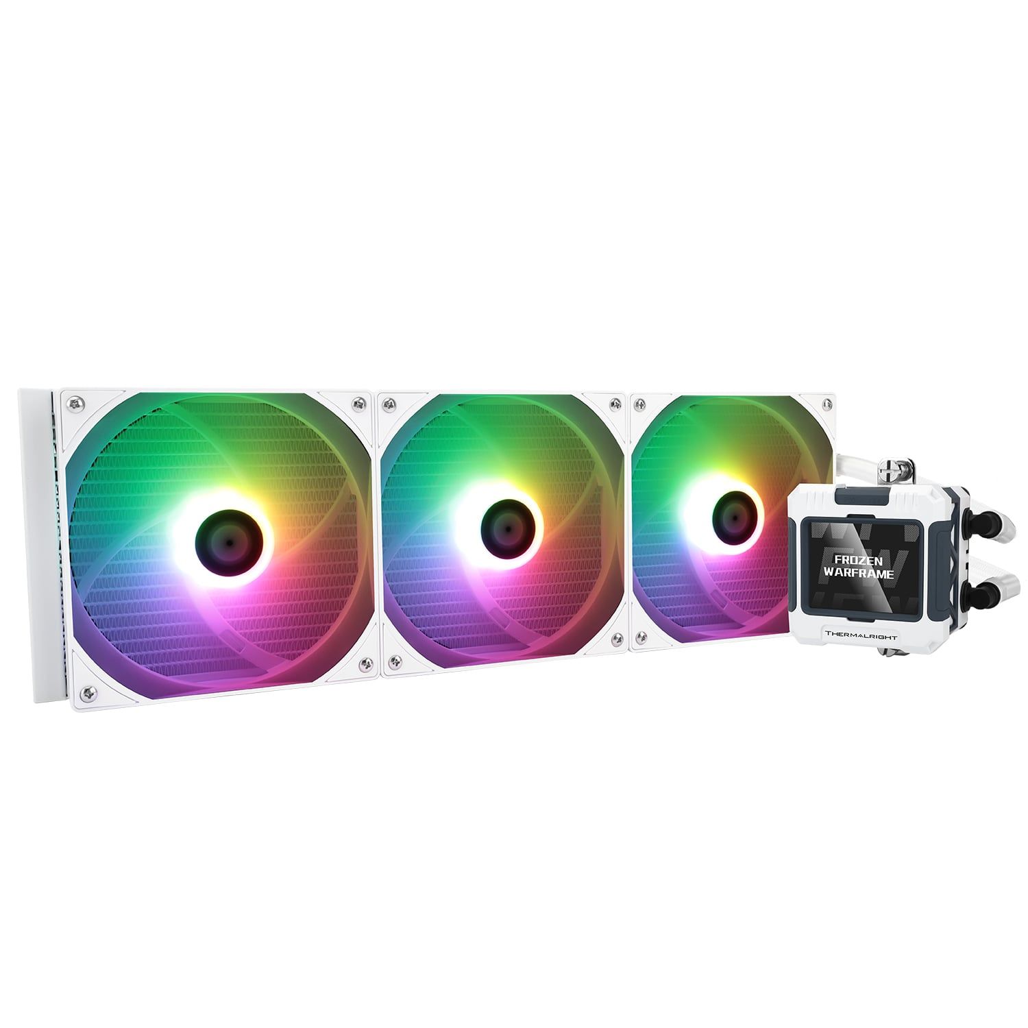 Tản nhiệt nước Thermalright Frozen Warframe 420 ARGB Display - White - Ảnh 1