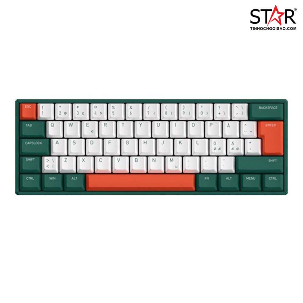 Bàn phím cơ gaming iQunix F60 Jungle Mystery | 3 Mode, Mini, RGB, Vỏ nhôm, Hot swap - Ảnh 1