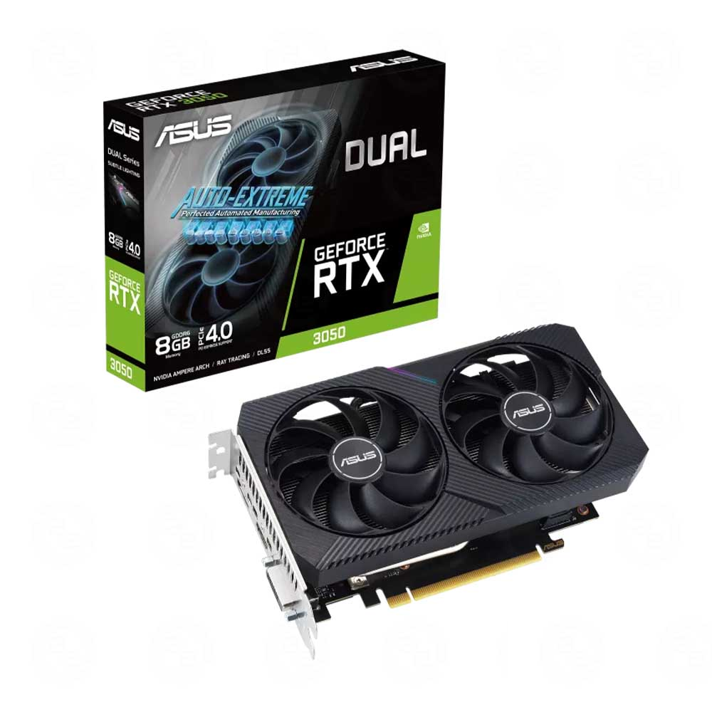 Card màn hình NVIDIA GeForce RTX 3050 ASUS Dual | 8GB GDDR6, 2560 CUDA, 450W - Ảnh 1