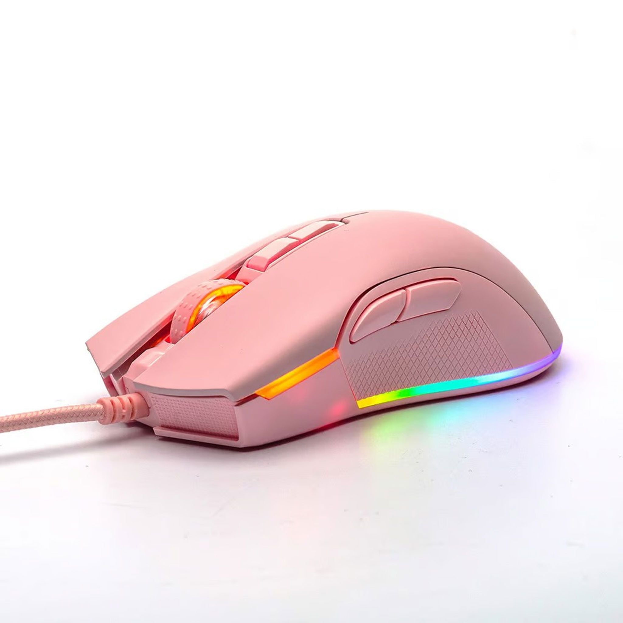 Chuột gaming Motospeed V70 RGB | 12000 DPI, 135g, RGB, Hồng - Ảnh 2