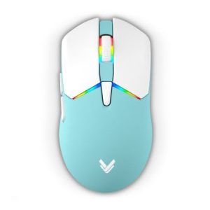 Chuột gaming VSP VM502 Mini | Wireless + Bluetooth, 10000 DPI, 62g, RGB, Trắng