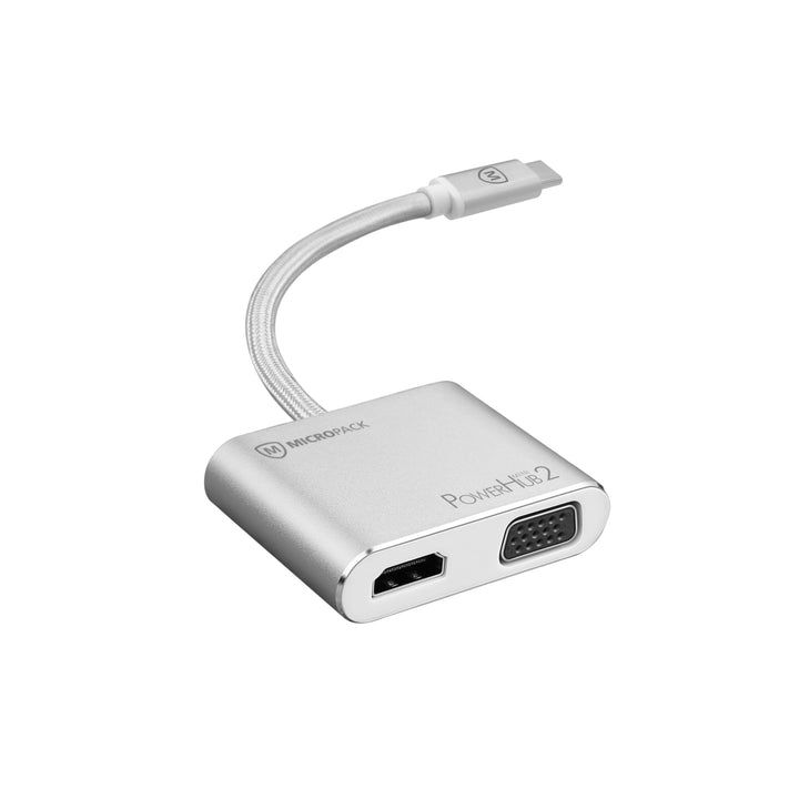 HUB mở rộng kết nối Micropack USB C to 4 Ports VGA Adapter | Silver (MDC-4V-SL) - Ảnh 1