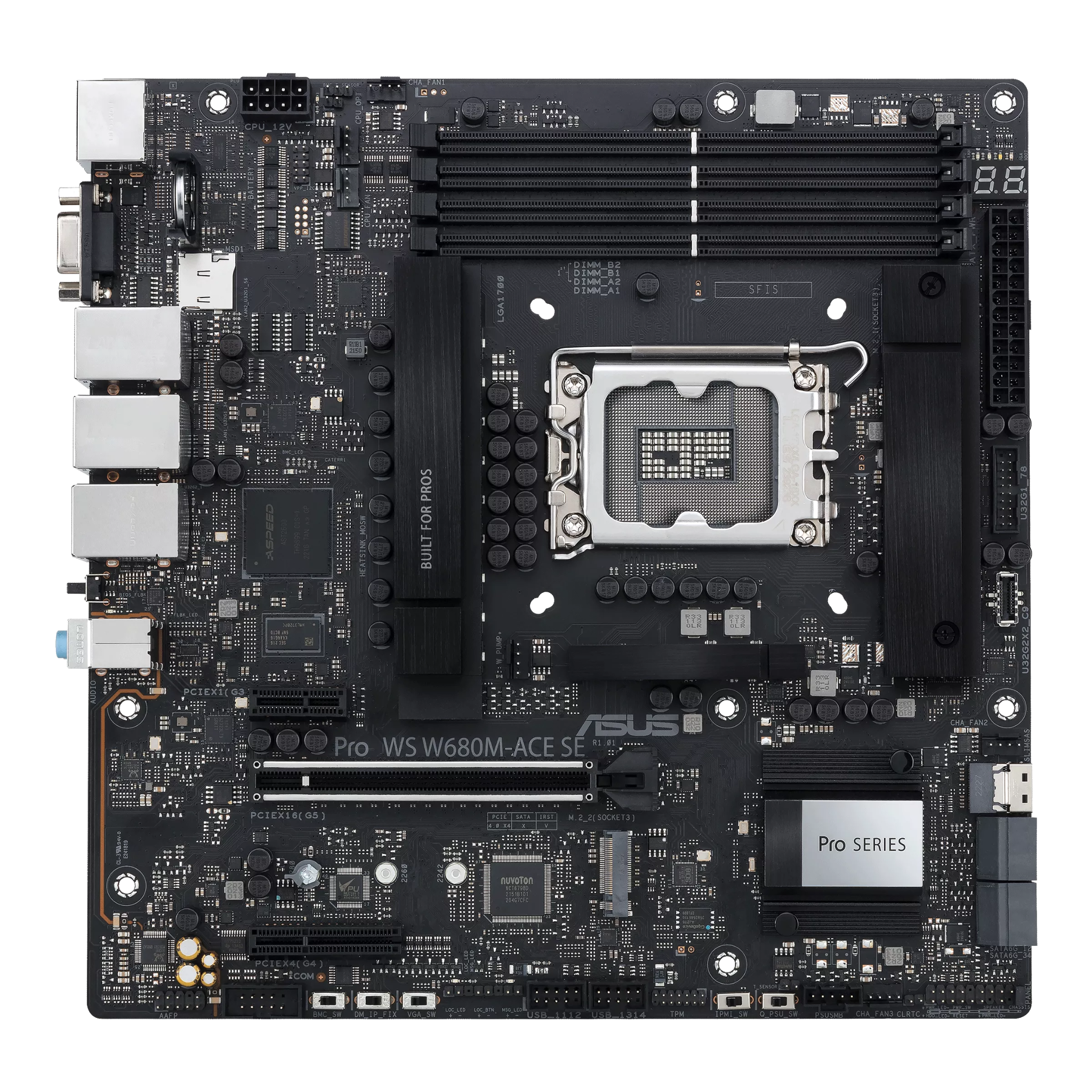 Mainboard ASUS Pro WS W680M-ACE SE DDR5 | LGA 1700, mATX, 4 khe RAM - Ảnh 2