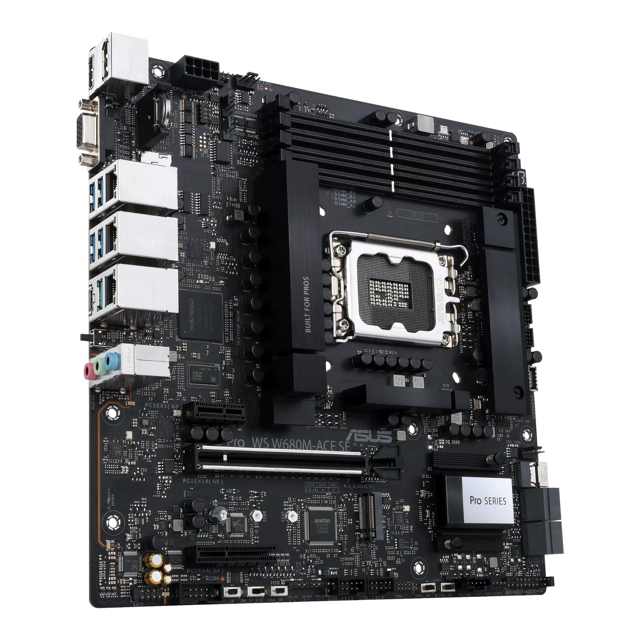Mainboard ASUS Pro WS W680M-ACE SE DDR5 | LGA 1700, mATX, 4 khe RAM - Ảnh 4