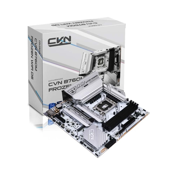 Mainboard Colorful CVN B760M FROZEN WIFI D5 V20 | Intel B760, LGA 1700, M-ATX, 4 khe DDR5 - Ảnh 1