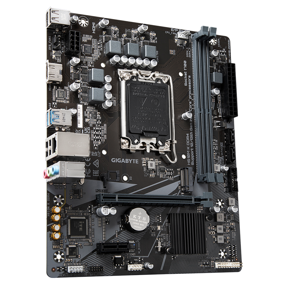 Mainboard Gigabyte H610M K Rev 1.0 DDR4 | LGA 1700, mATX, 2 khe RAM - Ảnh 3