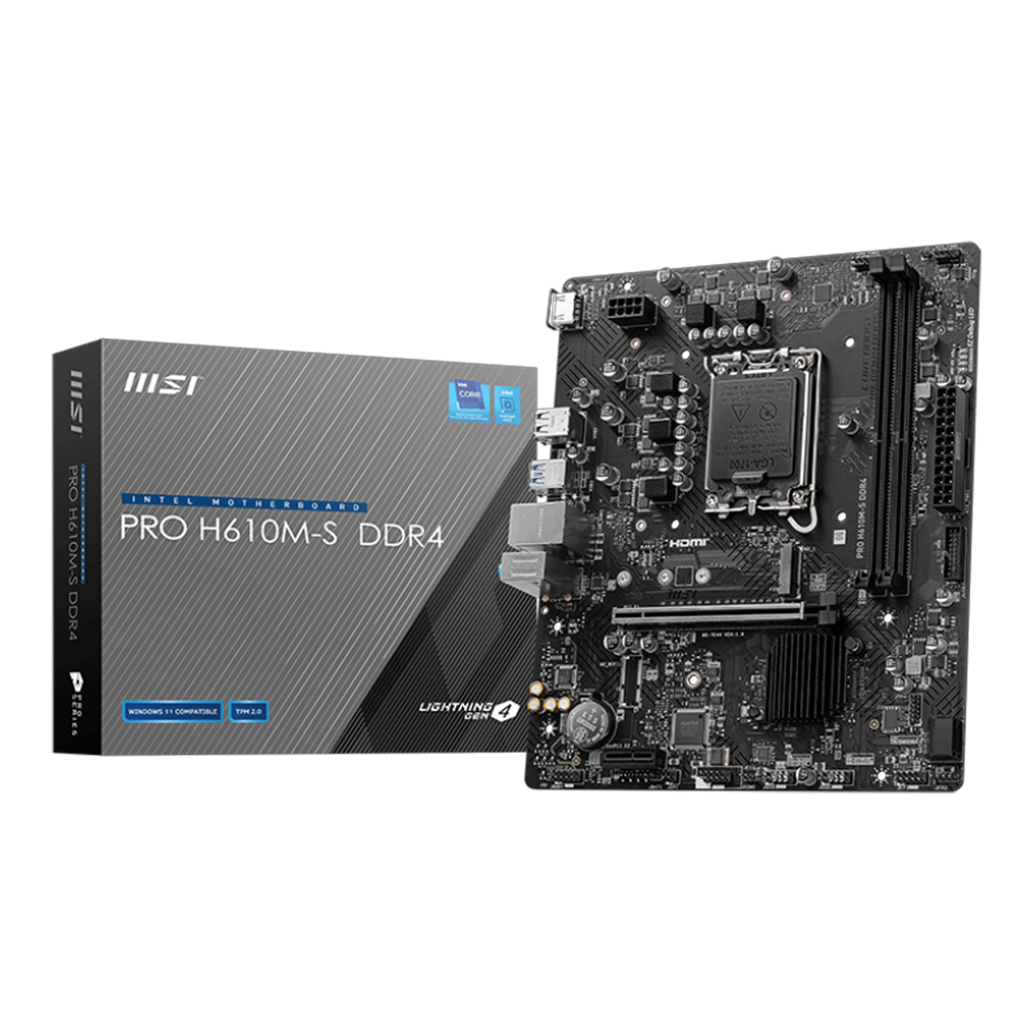 Mainboard MSI Pro H610M-S DDR4 | LGA 1700, mATX, 2 khe RAM - Ảnh 1