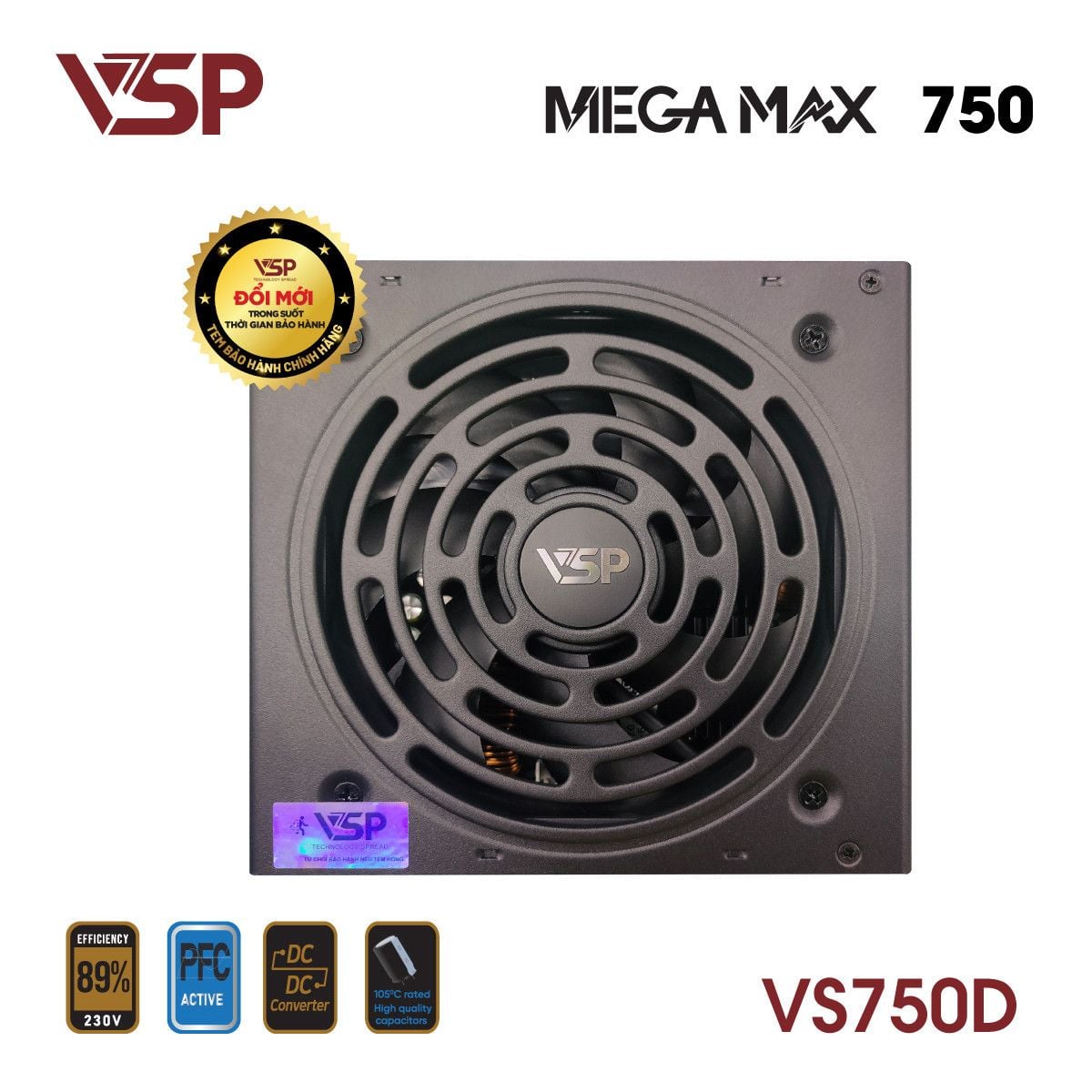 Nguồn máy tính VSP VS750D 750W | Non Modular, ATX - Ảnh 4