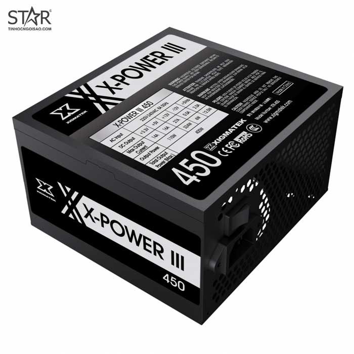 Nguồn máy tính XIGMATEK X-Power III 450 450W | Non Modular, ATX - Ảnh 2