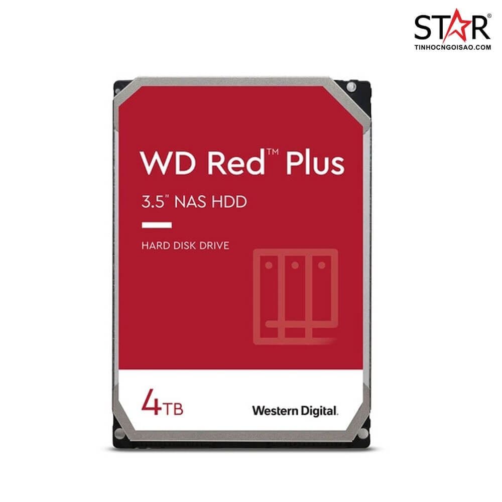 Ổ Cứng HDD 4TB Western Digital Red Plus WD40EFPX - Ảnh 1