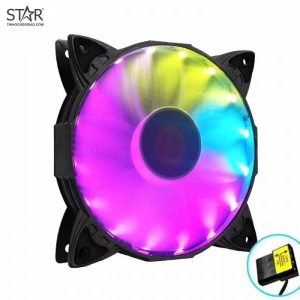 Quạt tản nhiệt PC Coolmoon K1 | Fan lẻ 120mm, RGB, Đen