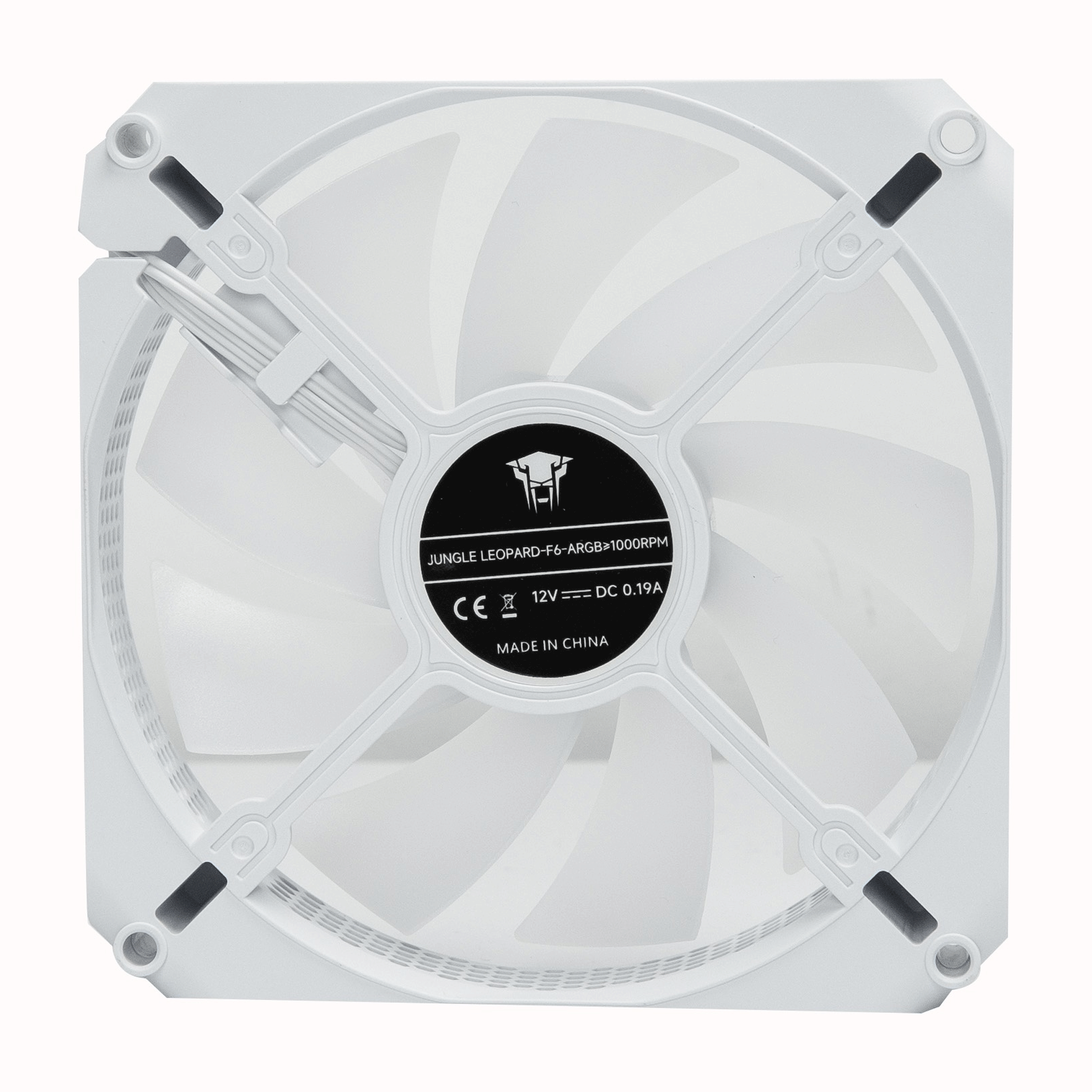 Quạt tản nhiệt PC Leopard F6 Molex | Fan lẻ 120mm, RGB, Trắng - Ảnh 2
