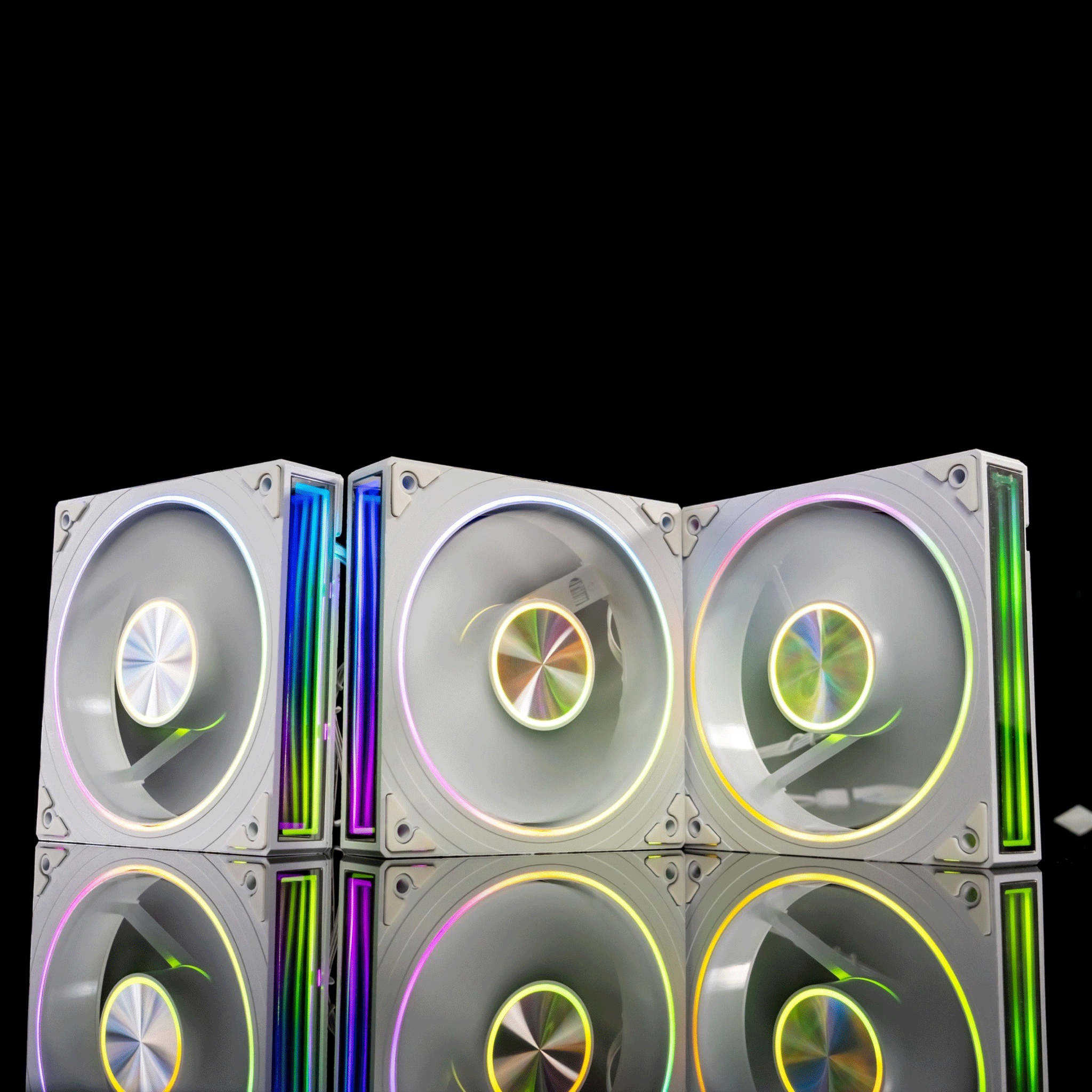 Quạt tản nhiệt PC Leopard TransWarp | Fan lẻ 120mm, ARGB, Gió thuận, Trắng - Ảnh 3