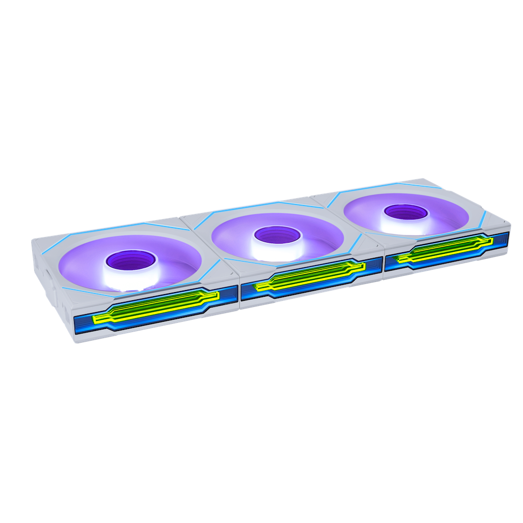 Quạt tản nhiệt PC Lian Li UNI FAN SL-INF | Kit 3 Fan 120mm, ARGB, Gió ngược, Trắng - Ảnh 1