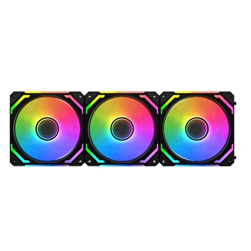 Quạt tản nhiệt PC Xigmatek Hùng Phátlink Ultra | Kit 3 fan 120mm, ARGB, Đen - Ảnh 1