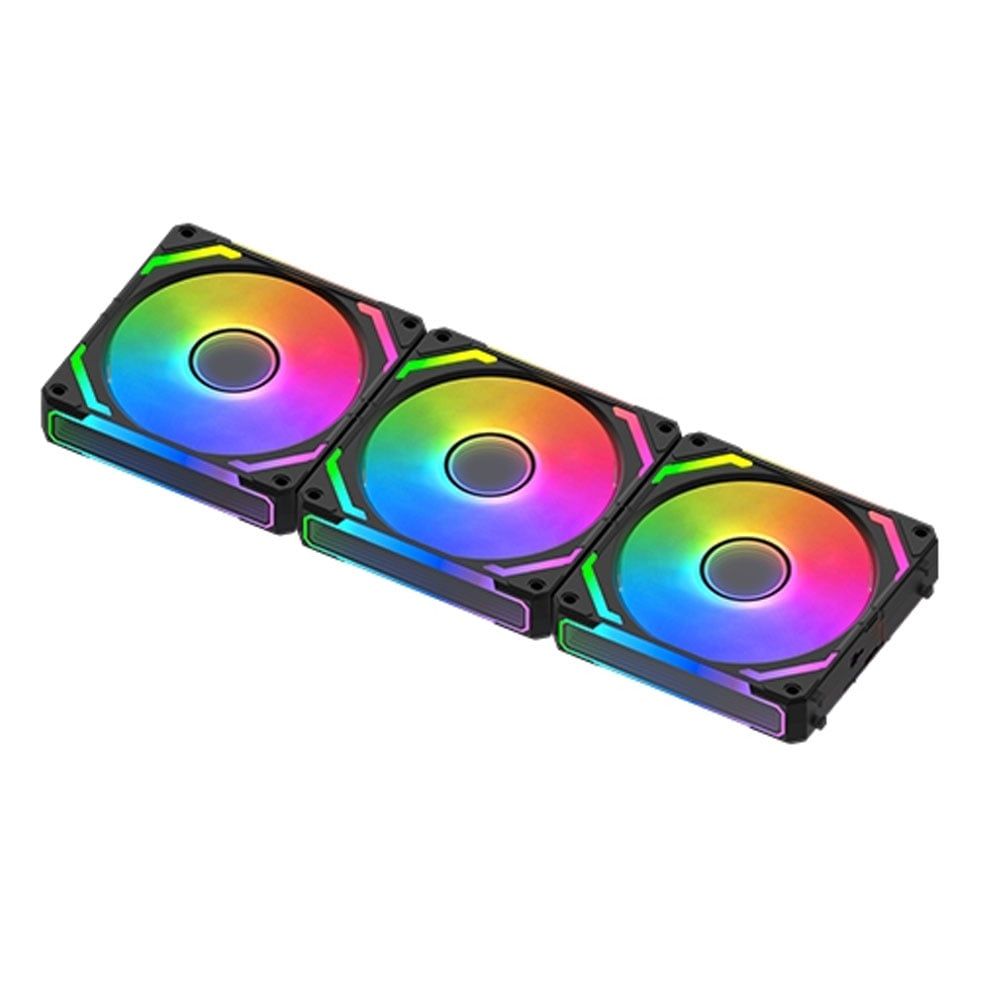 Quạt tản nhiệt PC Xigmatek Hùng Phátlink Ultra | Kit 3 fan 120mm, ARGB, Đen - Ảnh 2